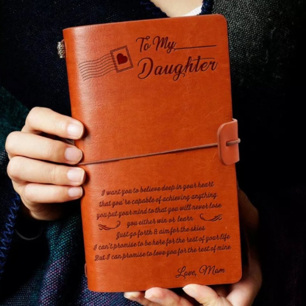 Mother/Daughter Engraved leather journal/diary